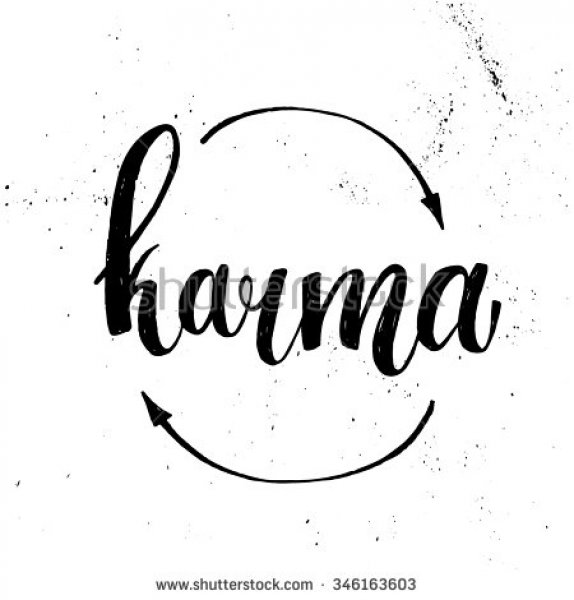 Stock-vector-hand-lettering-illustration-karma-vector-346163603